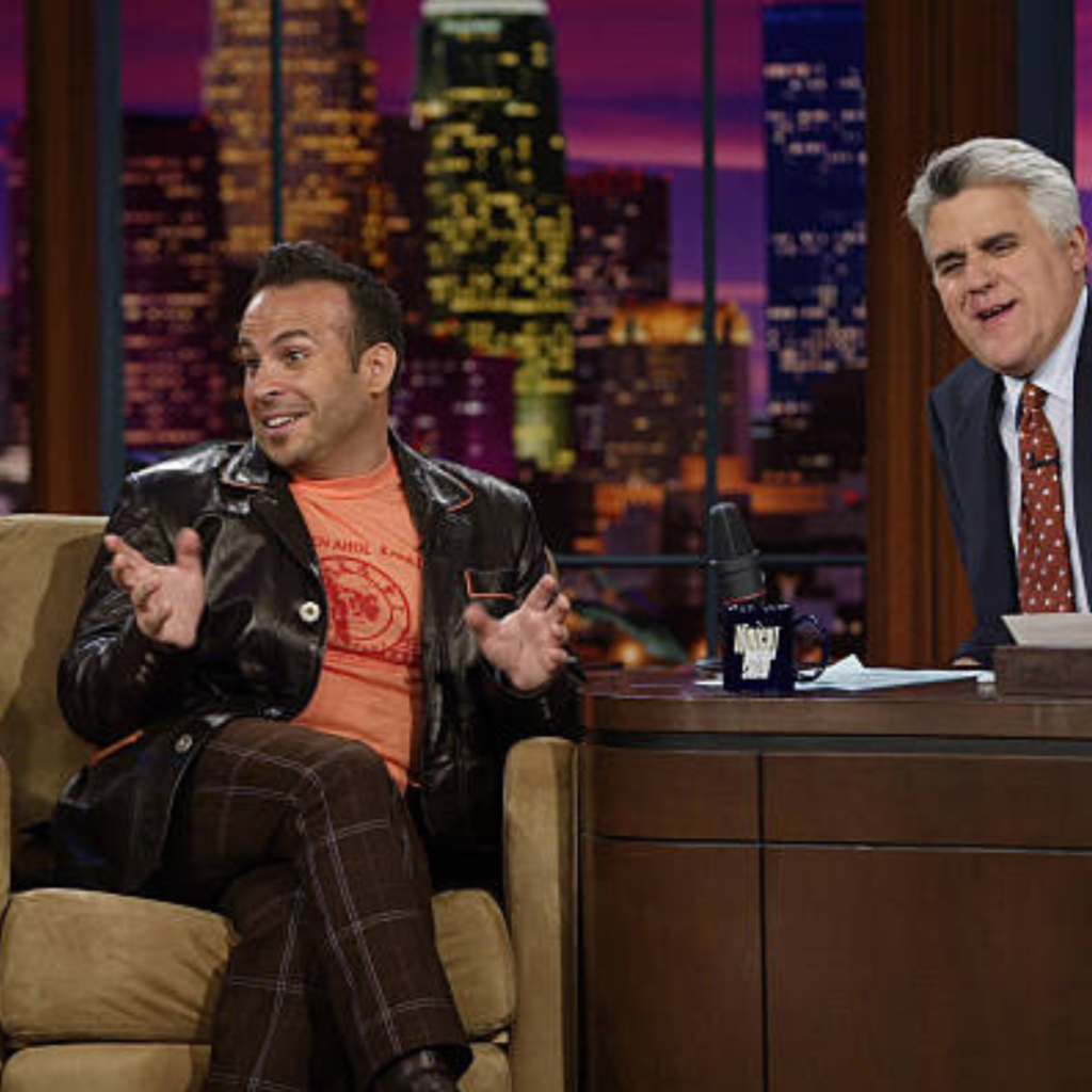 ANT sitting next to Jay Leno on The Tonight Show